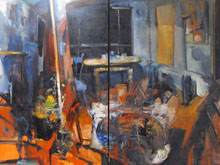 Night Studio  diptych  2010  122x183